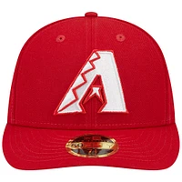 Casquette ajustée à profil bas 59FIFTY Scarlet Arizona Diamondbacks New Era pour homme