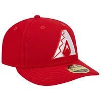 Casquette ajustée à profil bas 59FIFTY Scarlet Arizona Diamondbacks New Era pour homme