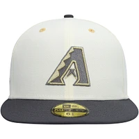 Men's New Era White/Charcoal Arizona Diamondbacks 2011 MLB All-Star Game Chrome 59FIFTY Fitted Hat
