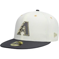 Men's New Era White/Charcoal Arizona Diamondbacks 2011 MLB All-Star Game Chrome 59FIFTY Fitted Hat