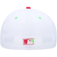 Men's New Era White/Coral Arizona Diamondbacks 1998 Inaugural Season Strawberry Lolli 59FIFTY Fitted Hat