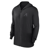 Men's Nike Black Arizona Diamondbacks Authentic Collection Travel Performance Lightweight Full-Zip Hoodie