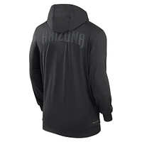 Men's Nike Black Arizona Diamondbacks Authentic Collection Travel Performance Lightweight Full-Zip Hoodie