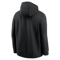 Men's Nike Black Arizona Diamondbacks Logo Club Fleece Pullover Hoodie