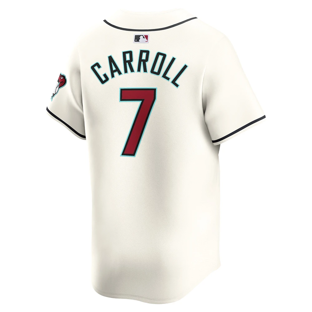 Men's Nike Corbin Carroll White Arizona Diamondbacks Home Limited Player Jersey