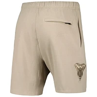 Men's Pro Standard Khaki Arizona Diamondbacks Neutral Fleece Shorts