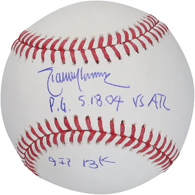 Randy Johnson Arizona Diamondbacks Autographed Baseball with Multiple Perfect Game Inscriptions