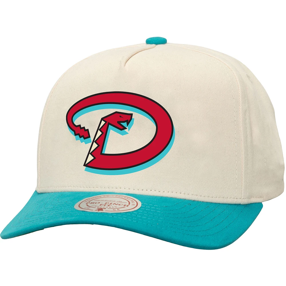 Unisex Mitchell & Ness Cream Arizona Diamondbacks Basic Pro Adjustable Hat