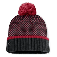 Women's Fanatics Black Arizona Diamondbacks Fundamental Jacquard Cuffed Knit Hat with Pom