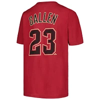 T-shirt Nike Zac Gallen pour jeune, rouge, nom et numéro des Diamondbacks de l'Arizona