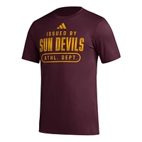 Men's adidas Maroon Arizona State Sun Devils AEROREADY Pregame T-Shirt