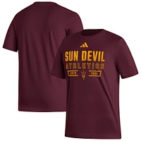 Men's adidas  Maroon Arizona State Sun Devils Head of Class Fresh T-Shirt