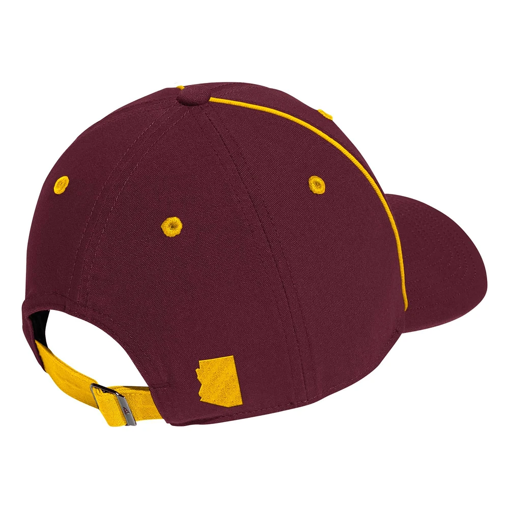 Men's adidas Maroon Arizona State Sun Devils Locker Room Athlete Pack Slouch Adjustable Hat