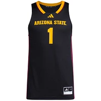 Men's adidas #1 Black Arizona State Sun Devils Replica Swingman Jersey