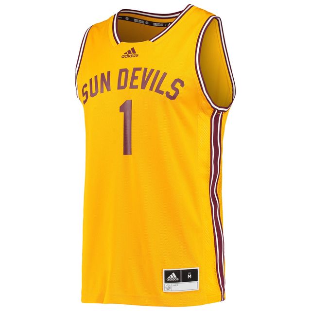 Maillot rétro inversé #1 adidas Arizona State Sun Devils pour hommes, or