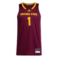 Men's adidas #1 Maroon Arizona State Sun Devils Replica Swingman Jersey