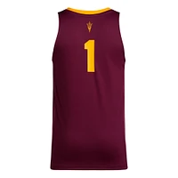 Men's adidas #1 Maroon Arizona State Sun Devils Replica Swingman Jersey