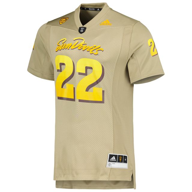 Maillot adidas #22 Tan Arizona State Sun Devils Rising Premier Strategy pour hommes
