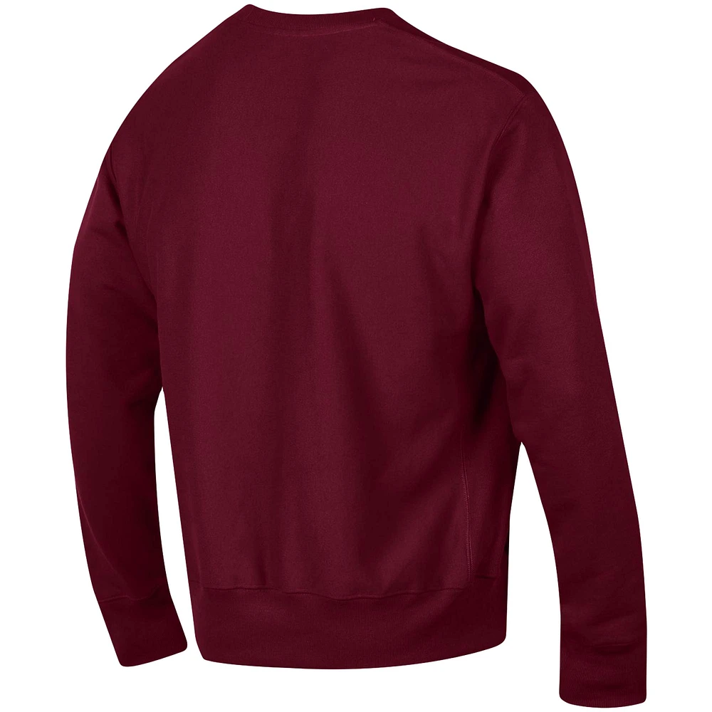 Men's Champion Maroon Arizona State Sun Devils Arch Reverse Weave Pullover Sweatshirt