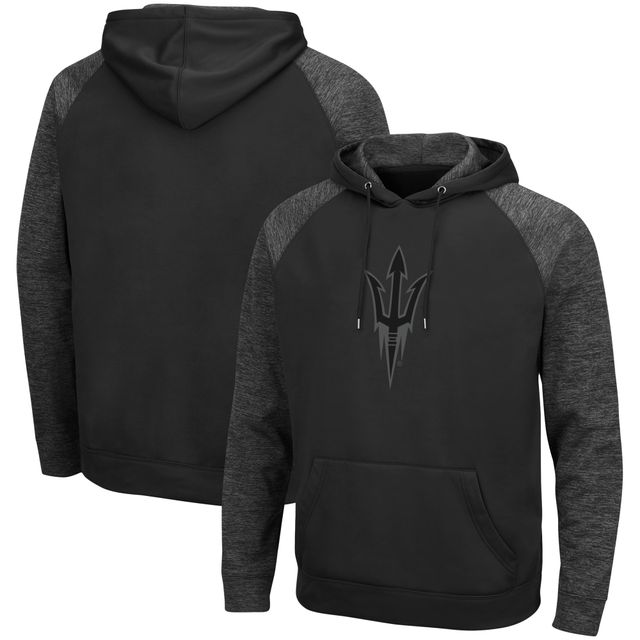 Sweat à capuche raglan ton sur Colosseum Arizona State Sun Devils Blackout 3.0 pour homme