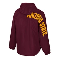 Men's Colosseum  Maroon Arizona State Sun Devils Reloaded Anorak Half-Zip Jacket