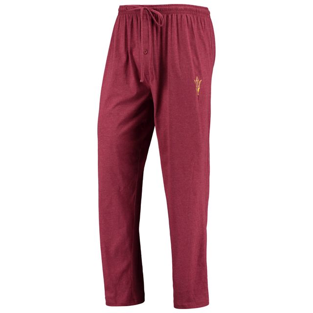 Concepts Sport pour homme Bordeaux/anthracite chiné Arizona State Sun Devils Meter T-shirt à manches longues et pantalon Ensemble de nuit