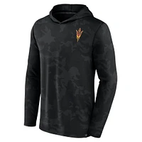 Men's Fanatics  Black Arizona State Sun Devils Camo Hoodie Long Sleeve T-Shirt
