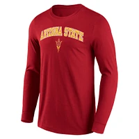 Men's Fanatics Maroon Arizona State Sun Devils Campus 2.0 Long Sleeve T-Shirt
