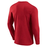 Men's Fanatics Maroon Arizona State Sun Devils Campus 2.0 Long Sleeve T-Shirt