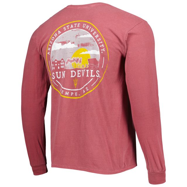 T-shirt à manches longues marron Arizona State Sun Devils Circle Campus pour homme