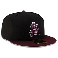 Men's New Era Black/Maroon Arizona State Sun Devils On-Field 59FIFTY Fitted Hat