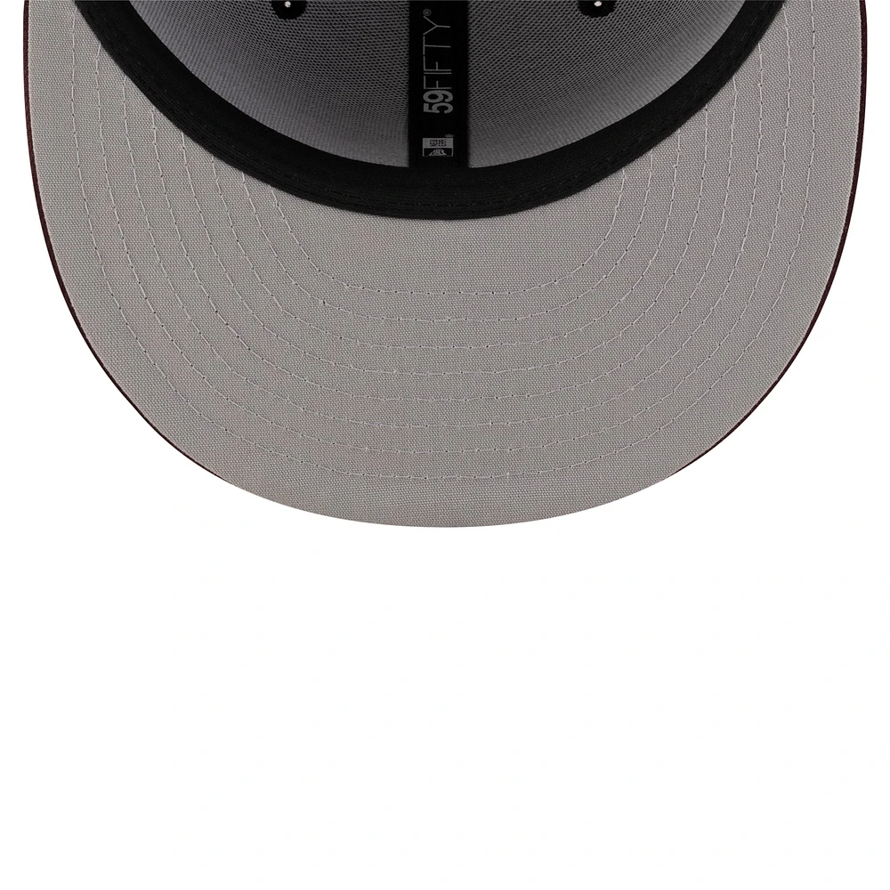 Men's New Era Black/Maroon Arizona State Sun Devils On-Field 59FIFTY Fitted Hat