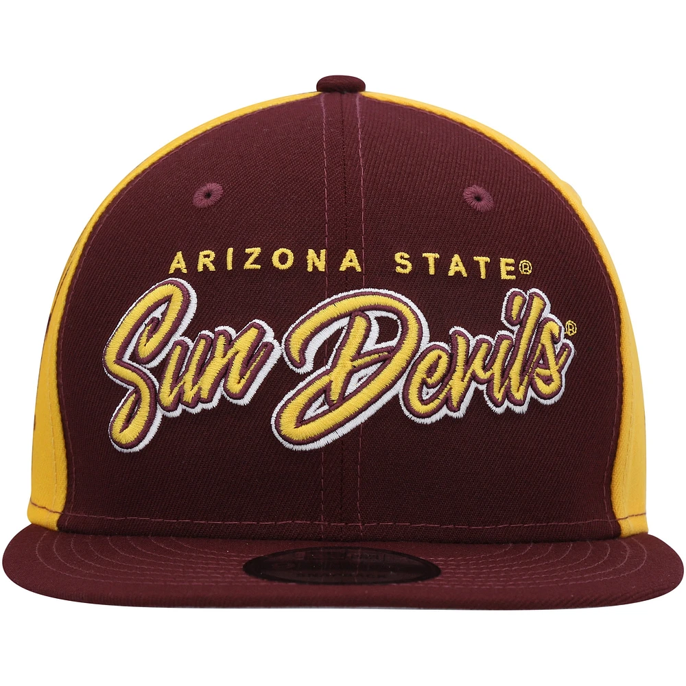 Casquette Snapback 9FIFTY Outright Arizona State Sun Devils New Era marron pour homme