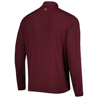 Men's Peter Millar Maroon Arizona State Sun Devils Perth Quarter-Zip Top