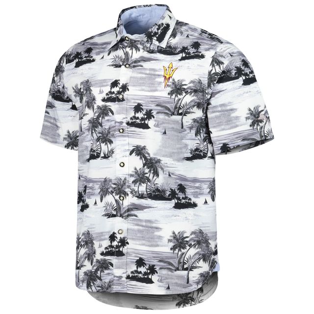 Chemise boutonnée Tommy Bahama pour homme, noir, Arizona State Sun Devils, horizons tropicaux