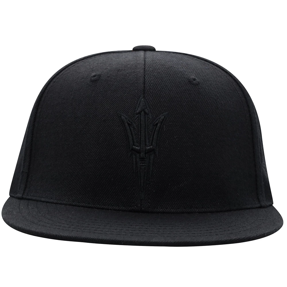 Men's Top of the World Arizona State Sun Devils Black On Fitted Hat