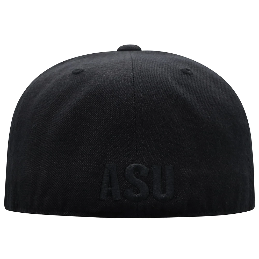 Men's Top of the World Arizona State Sun Devils Black On Fitted Hat