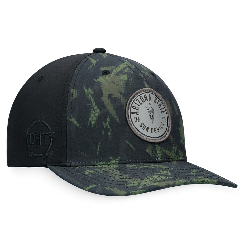 Men's Top of the World Black Arizona State Sun Devils OHT Military Appreciation Camo Render Flex Hat