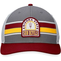 Men's Top of the World Gray/Maroon Arizona State Sun Devils Aurora Trucker Adjustable Hat