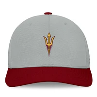 Men's Top of the World  Gray/Maroon Arizona State Sun Devils Mick Flex Hat