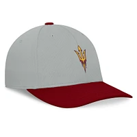 Men's Top of the World  Gray/Maroon Arizona State Sun Devils Mick Flex Hat