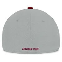 Men's Top of the World  Gray/Maroon Arizona State Sun Devils Mick Flex Hat