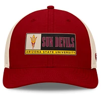 Men's Top of the World Maroon/Natural Arizona State Sun Devils Bennett Trucker Adjustable Hat