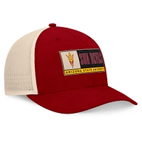 Men's Top of the World Maroon/Natural Arizona State Sun Devils Bennett Trucker Adjustable Hat