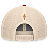 Men's Top of the World Maroon/Natural Arizona State Sun Devils Bennett Trucker Adjustable Hat