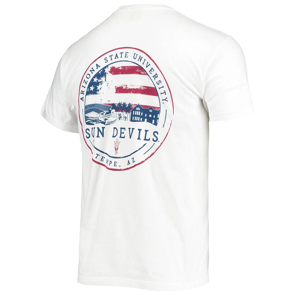 Men's White Arizona State Sun Devils Campus Americana T-Shirt