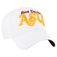Women's '47 White Arizona State Sun Devils Pensacola Clean Up Adjustable Hat