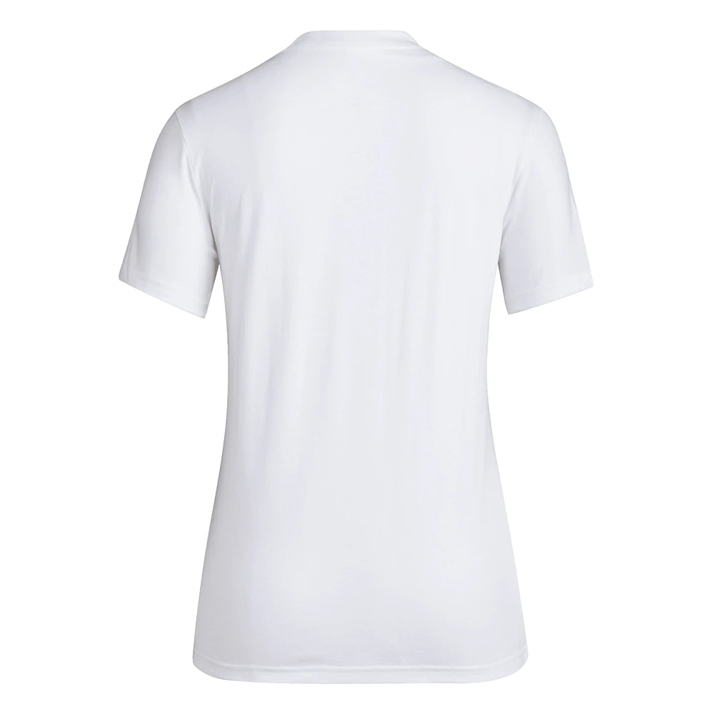 T-shirt adidas blanc pour femme Arizona State Sun Devils 2024 Breast Cancer Awareness Pregame