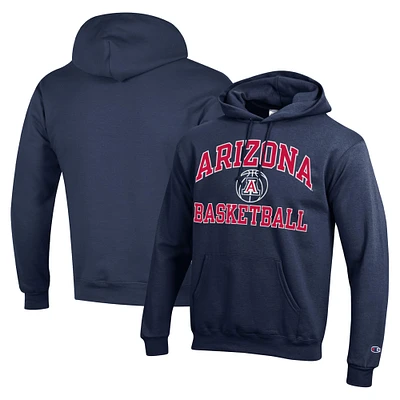 Sweat à capuche Powerblend pour hommes, bleu marine, Arizona Wildcats Basketball Icon