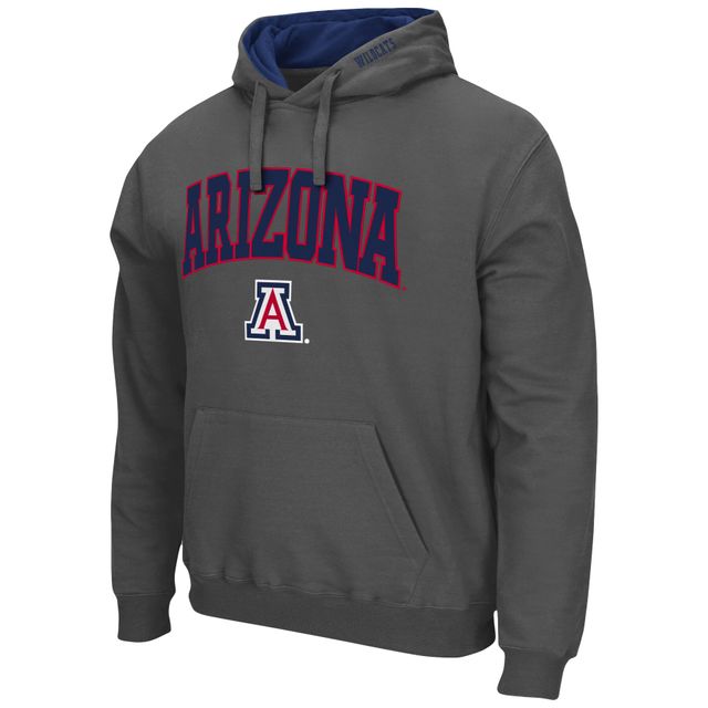 Sweat à capuche Colosseum Charcoal Arizona Wildcats Arch & Logo 3.0 pour homme